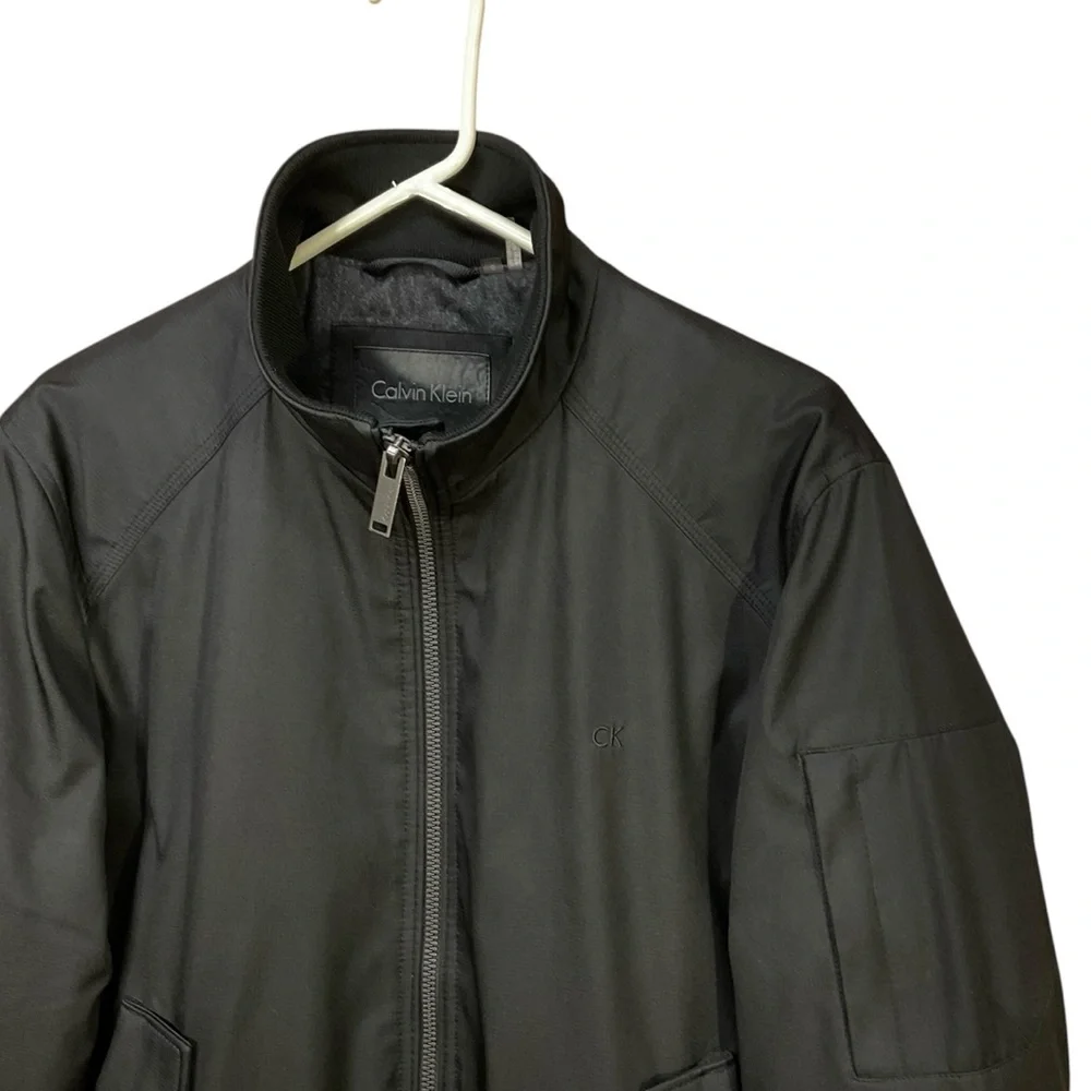Calvin Klein Black Classic Ripstop Bomber Jacket Men’s S - Picture 5 of 10